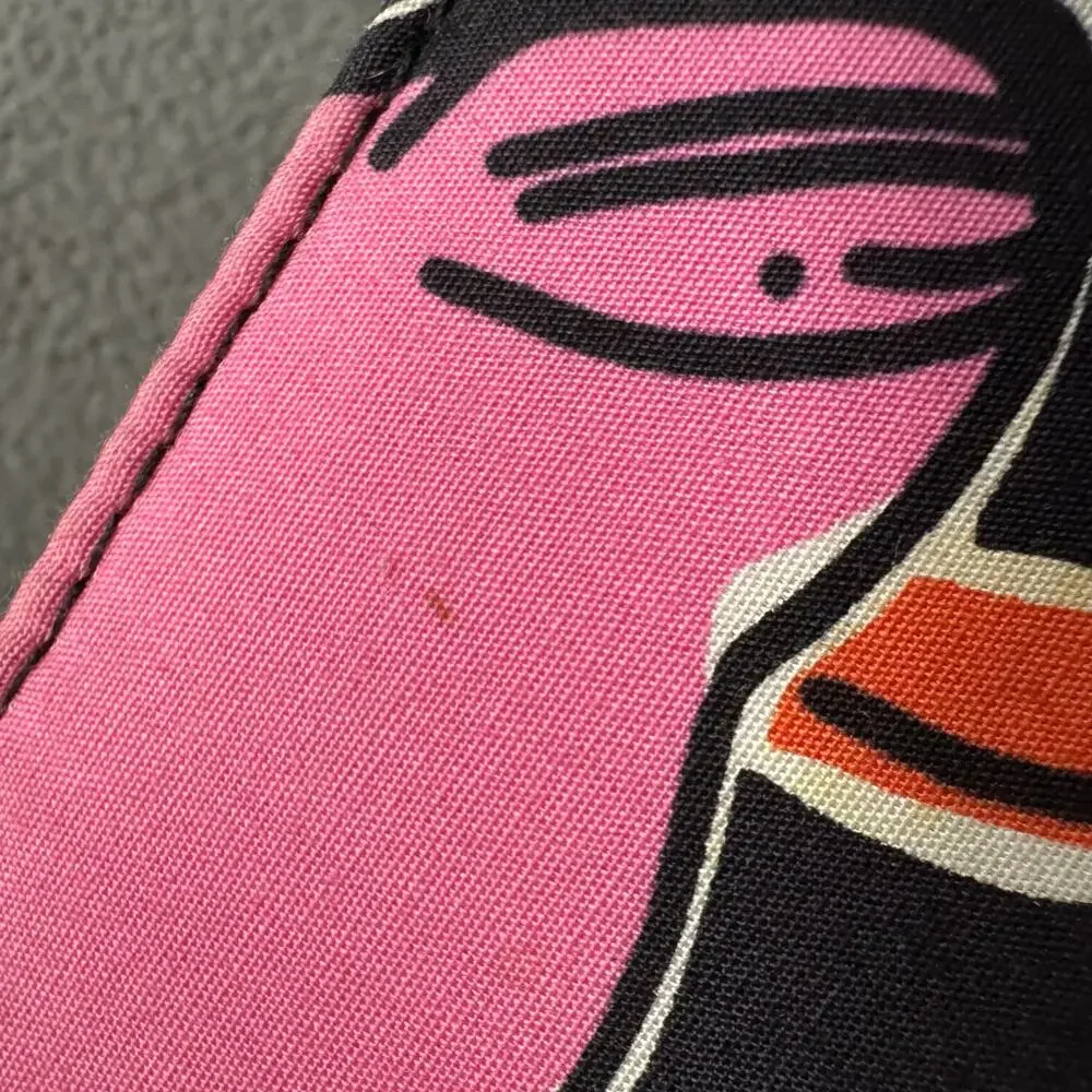 Lilly‎ Pulitzer Card Wallet Womens Black Floral Fold Fabric Boho Preppy